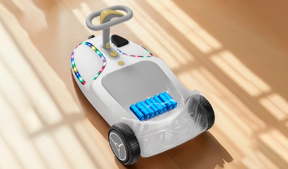 Zona de batería o tapa inferior del Mini Go-Kart