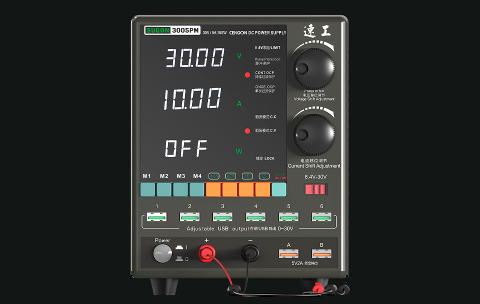 Panel frontal y botones SUGON 3005PM