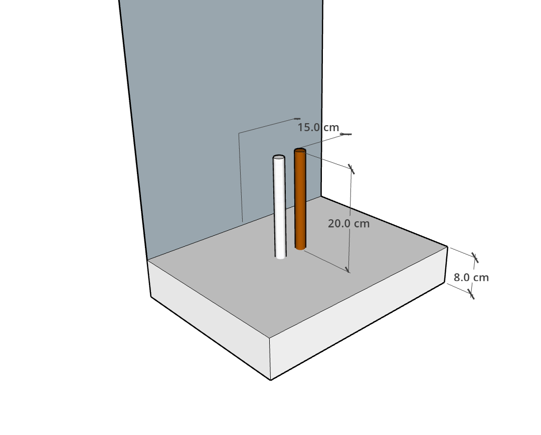 imagem ilustrativa do que o cliente precisa ter em seu espa&ccedil;o para instalar o produto