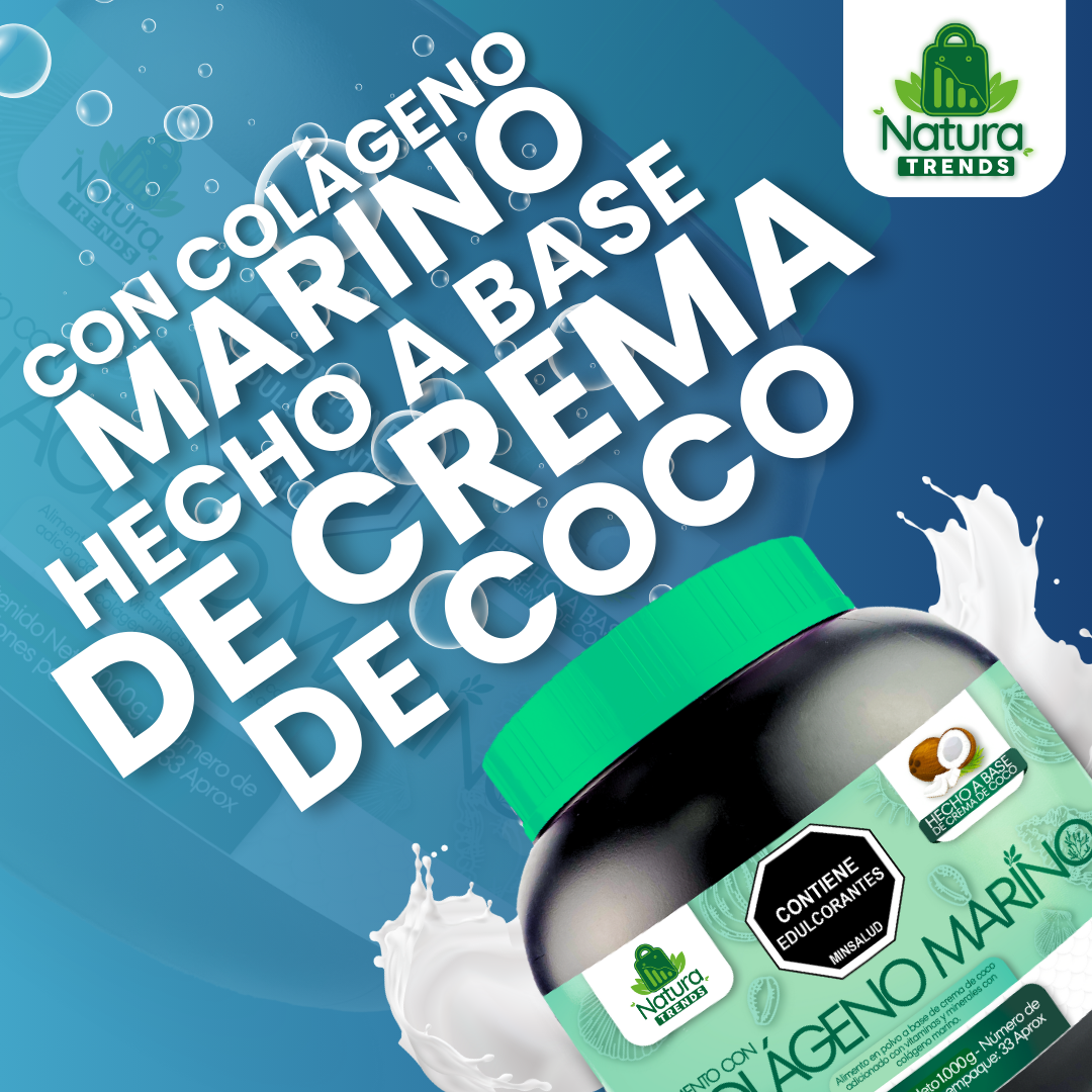 Colágeno marino hecho a base de crema de coco