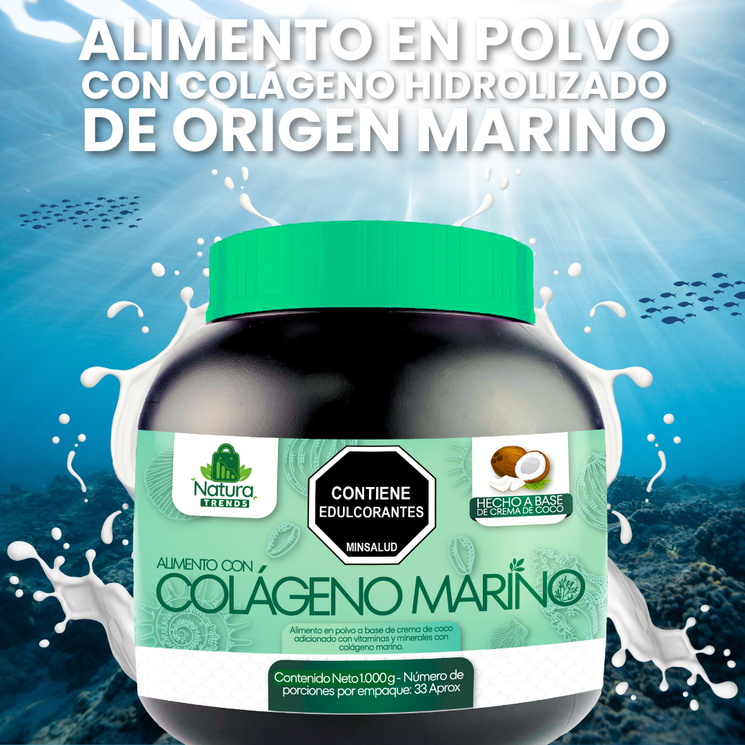 Alimento en polvo de colágeno hidrolizado de origen merino