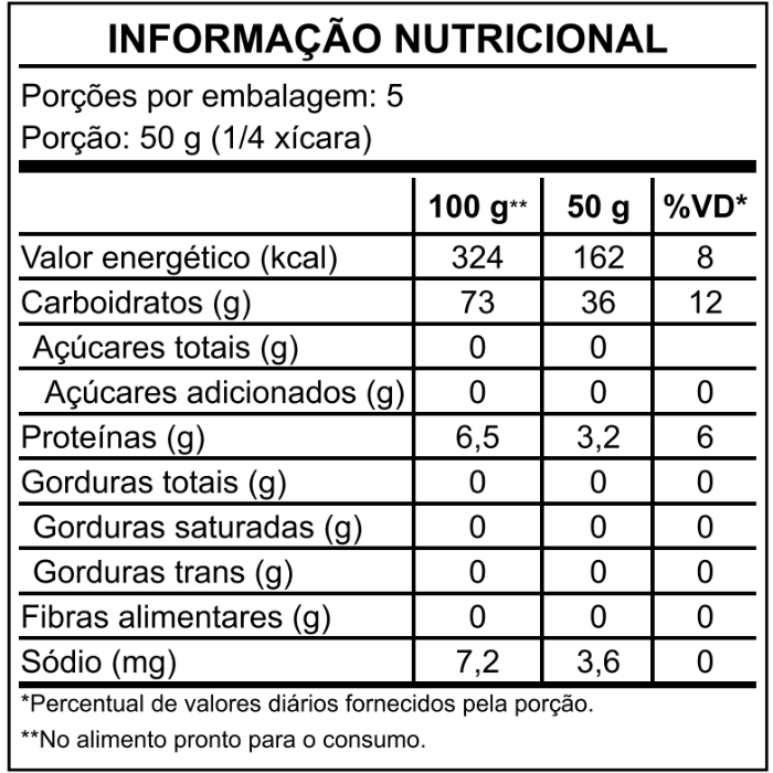 ingredientes e informações tecnicas do risoto artesanal il cuoco