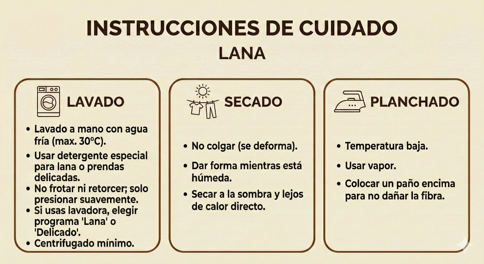 Cuidados - Lana