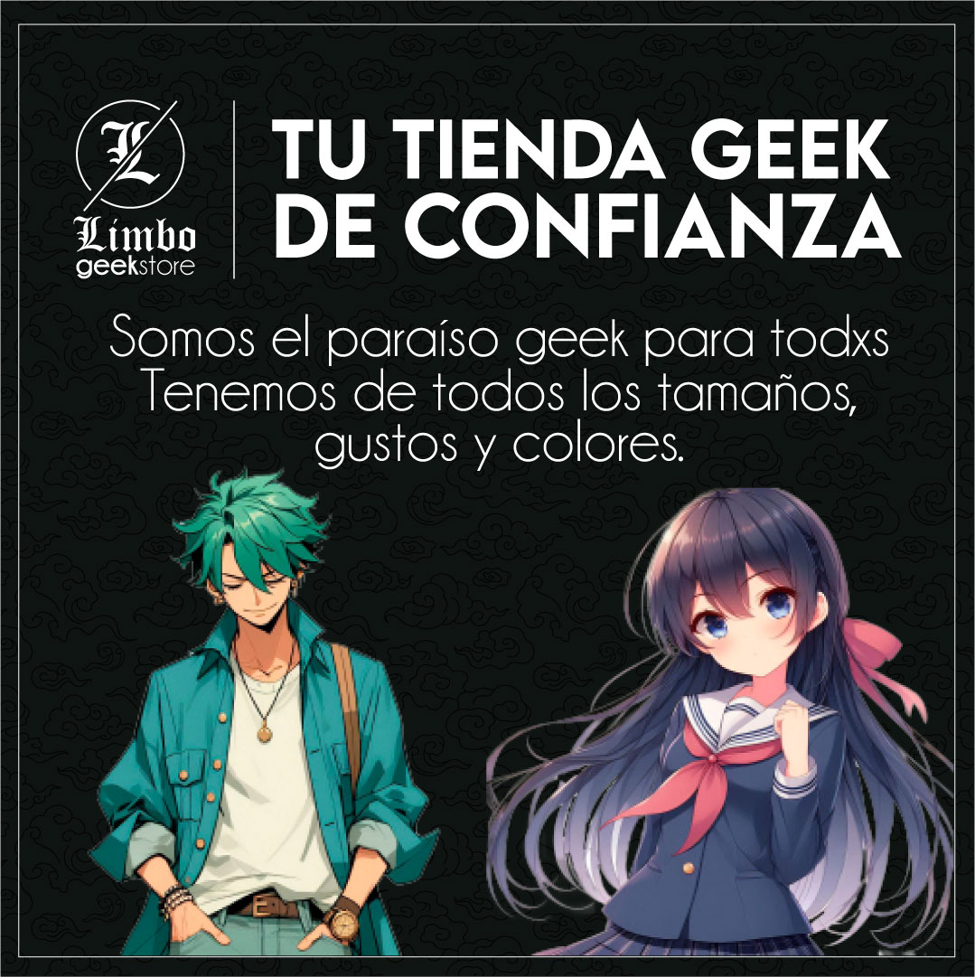 Un banner de Limbo Geek Store, una tienda de Anime en Bogota