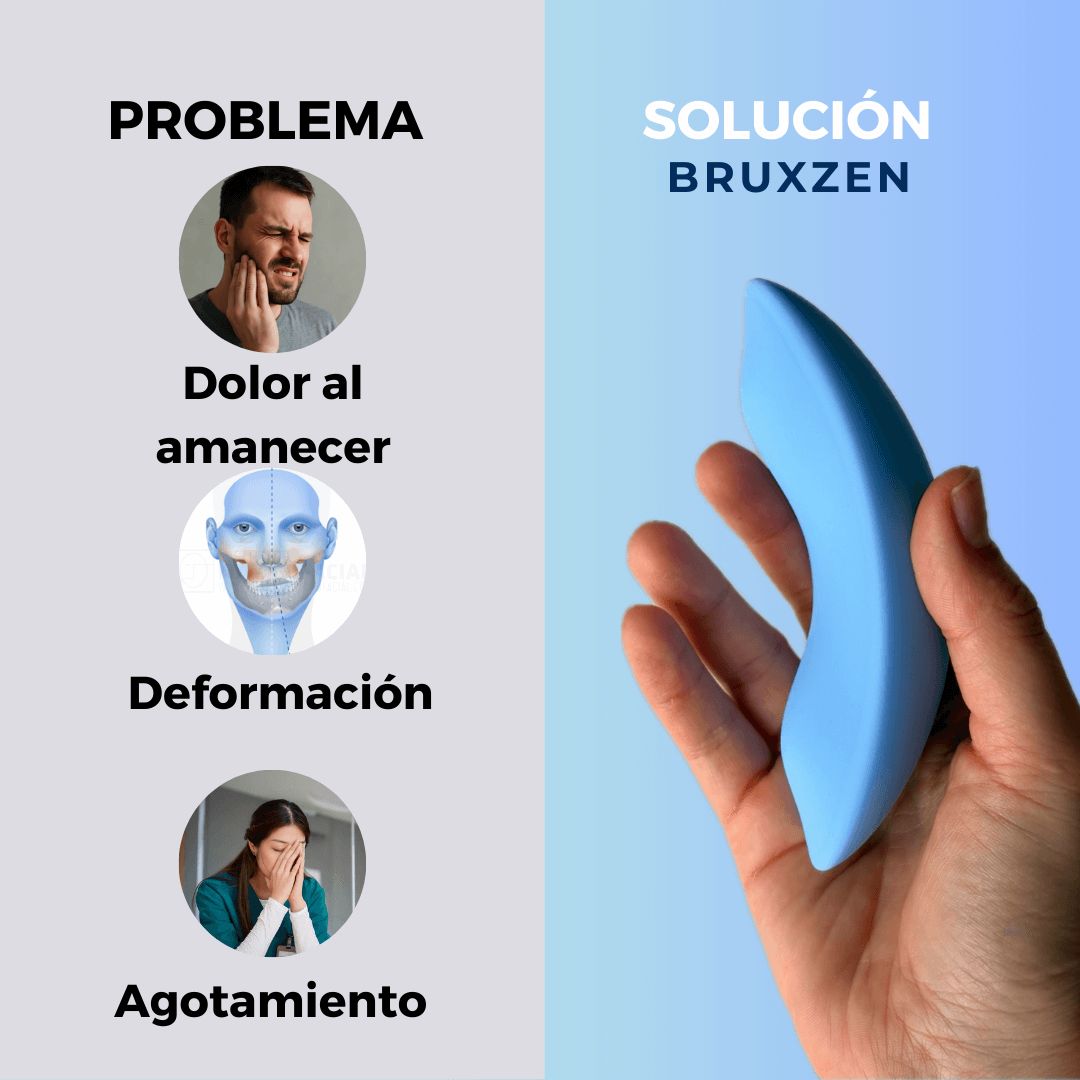 Tecnología de doble acción BruxZen: vibración sónica y calor regulable