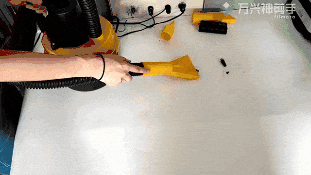 Aspirador em a&ccedil;&atilde;o