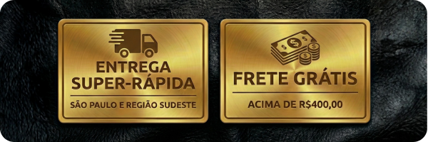 Entrega súper-rápida e frete grátis acima de 400,00