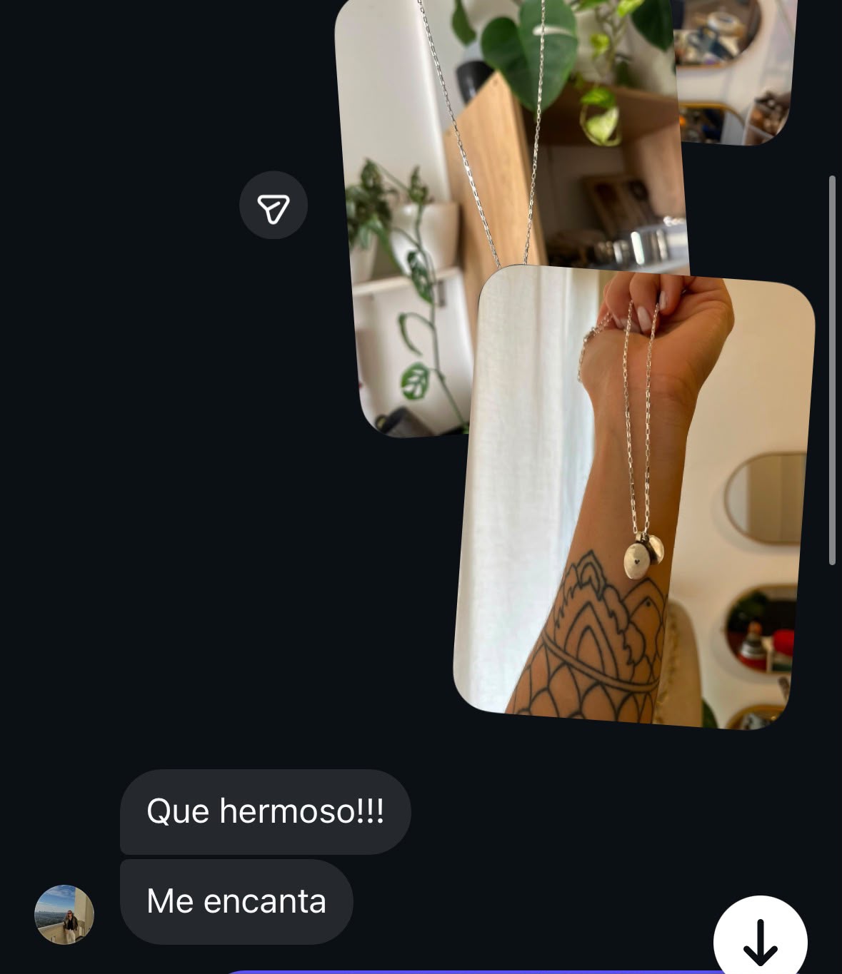 Testimonio clienta Collar Pulso Unik &mdash; collar granate personalizado C&oacute;rdoba