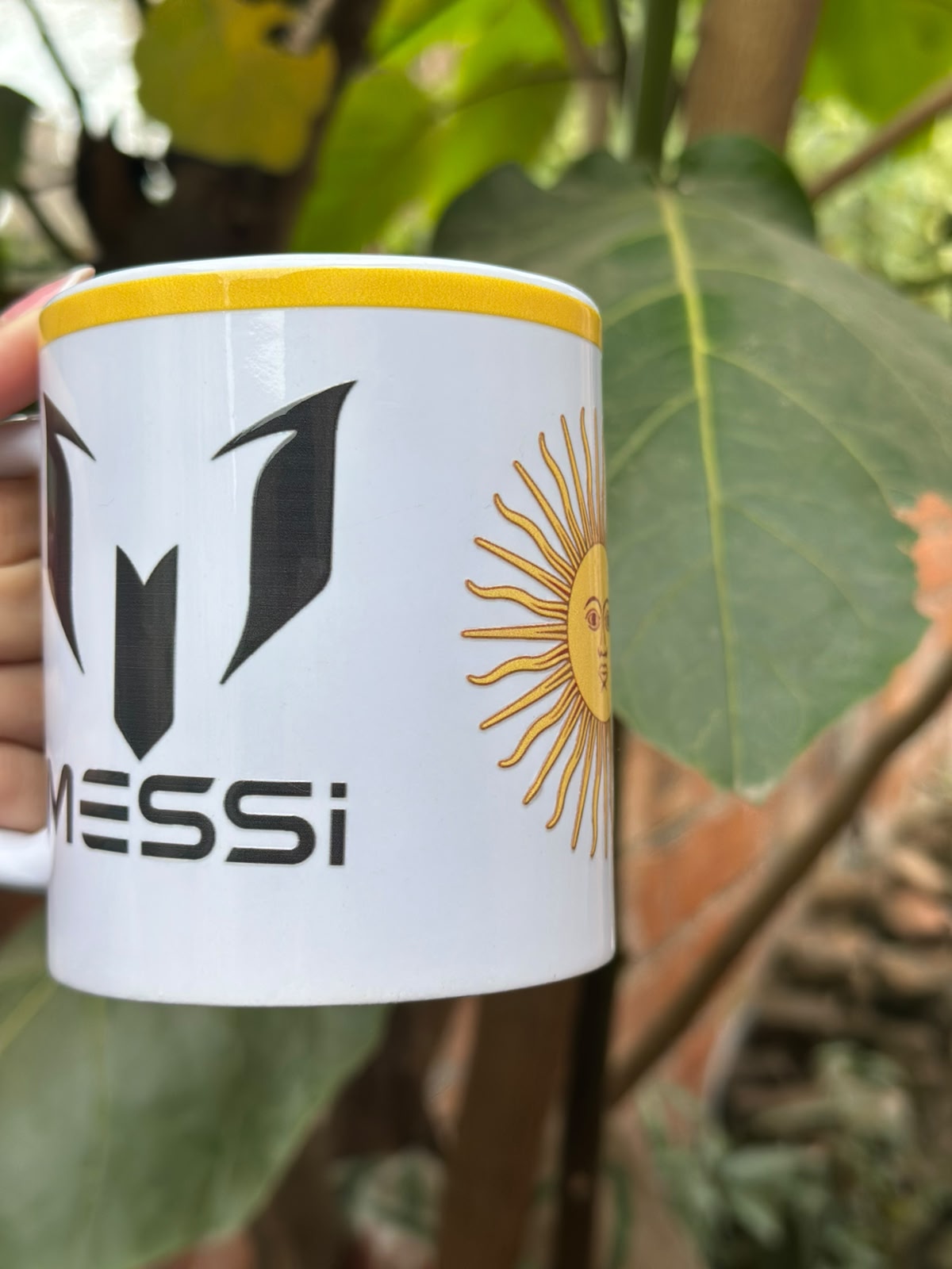 Taza Messi detalle Sol de Mayo