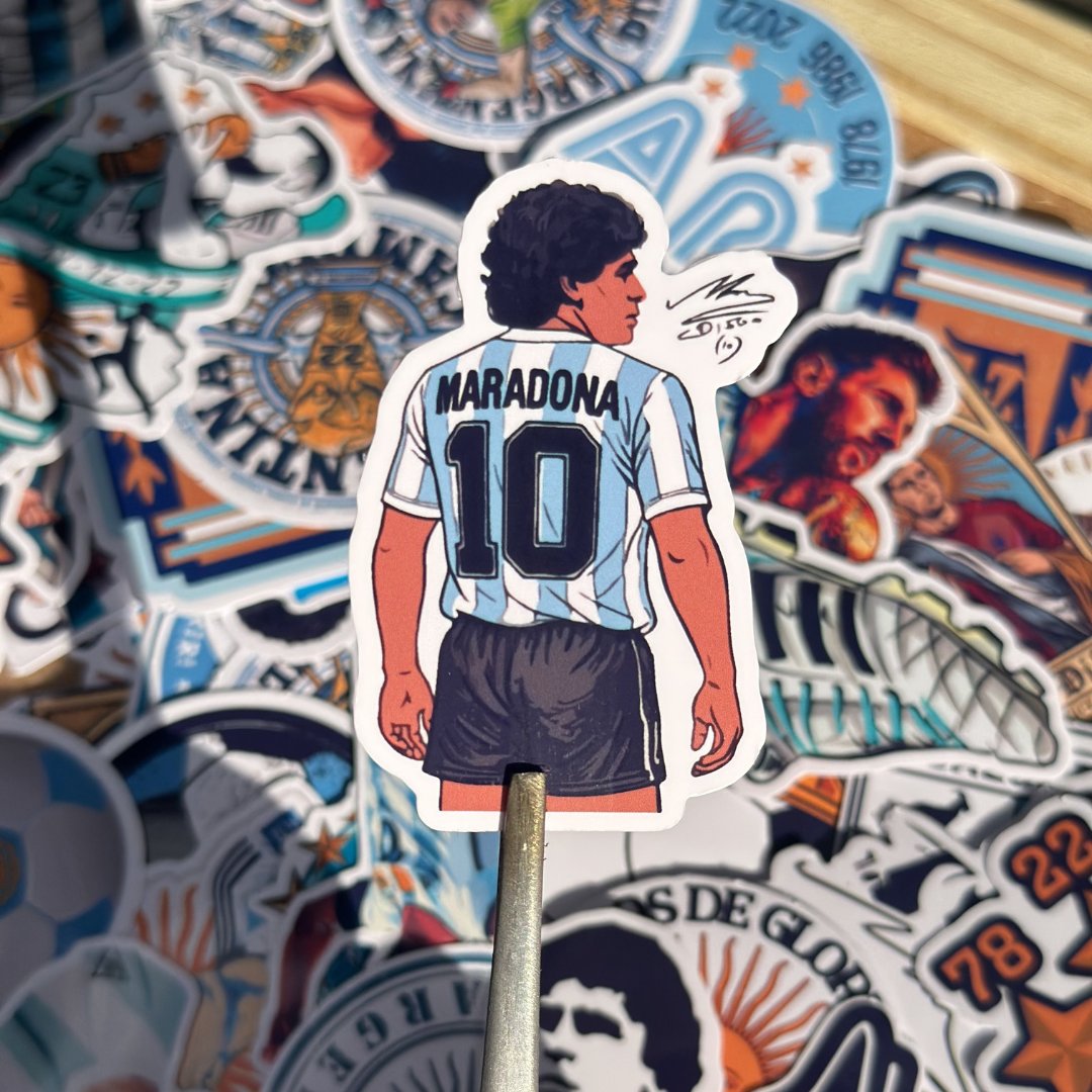 Sticker Maradona 10
