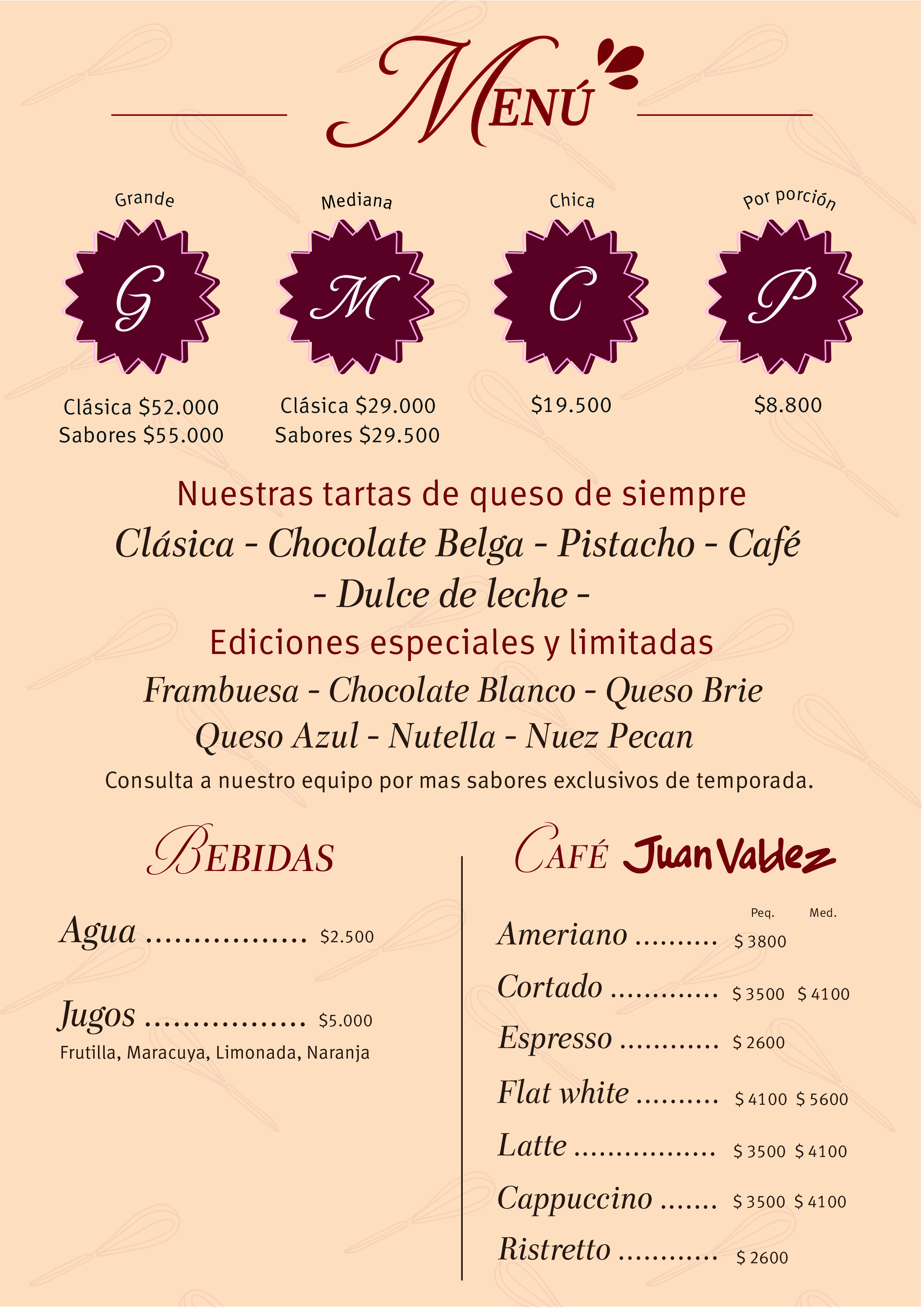 Conocé nuestro Menú