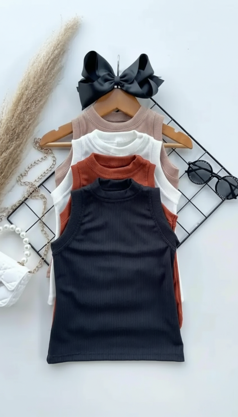 Regatinha Canelada Duna - Cor 1