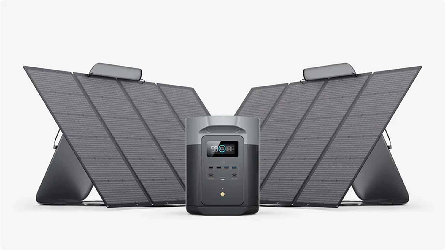 EcoFlow Delta 2 Max Funciona com ou sem placas solares