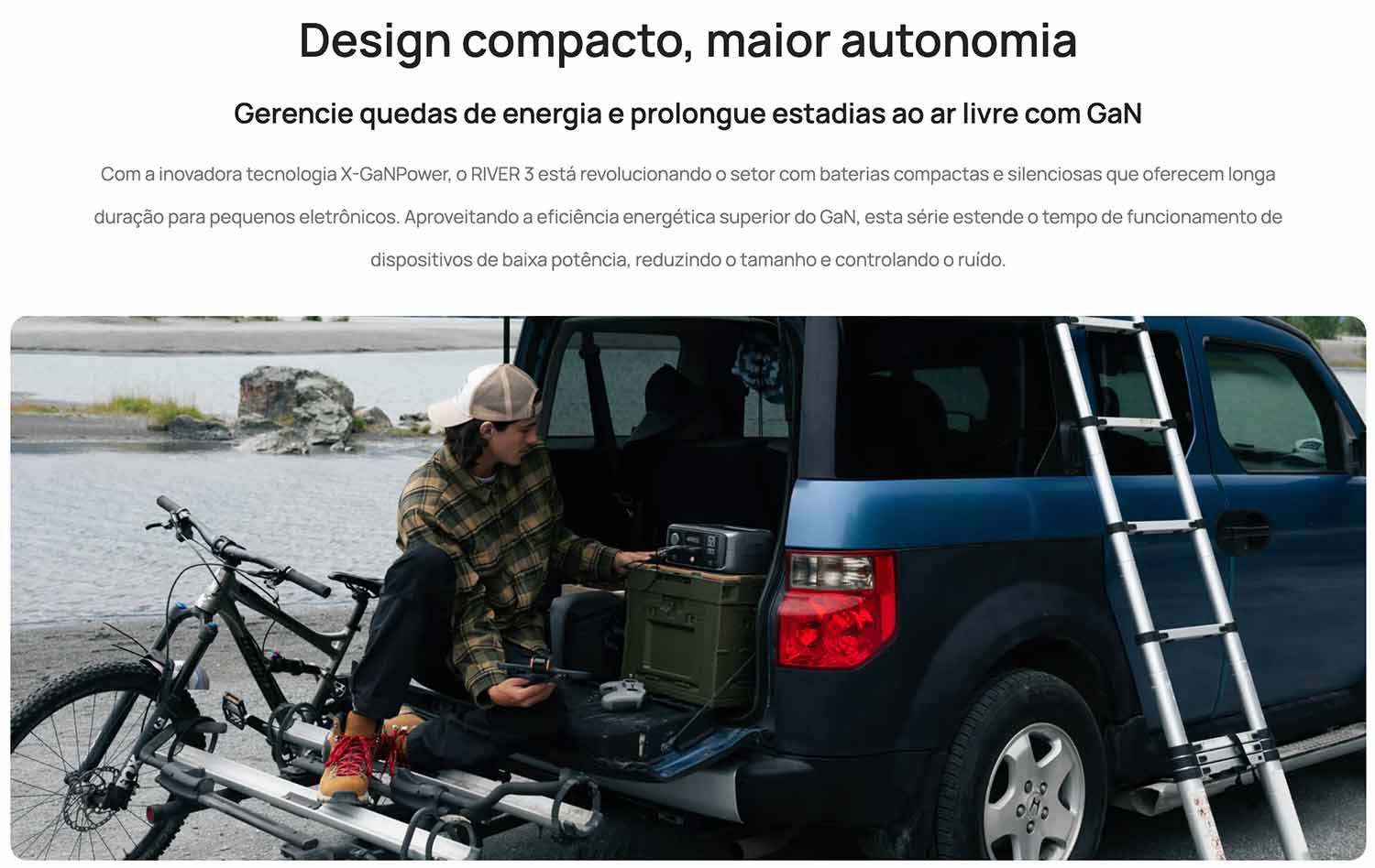 EcoFlow River 3 Design compacto, maior autonomia