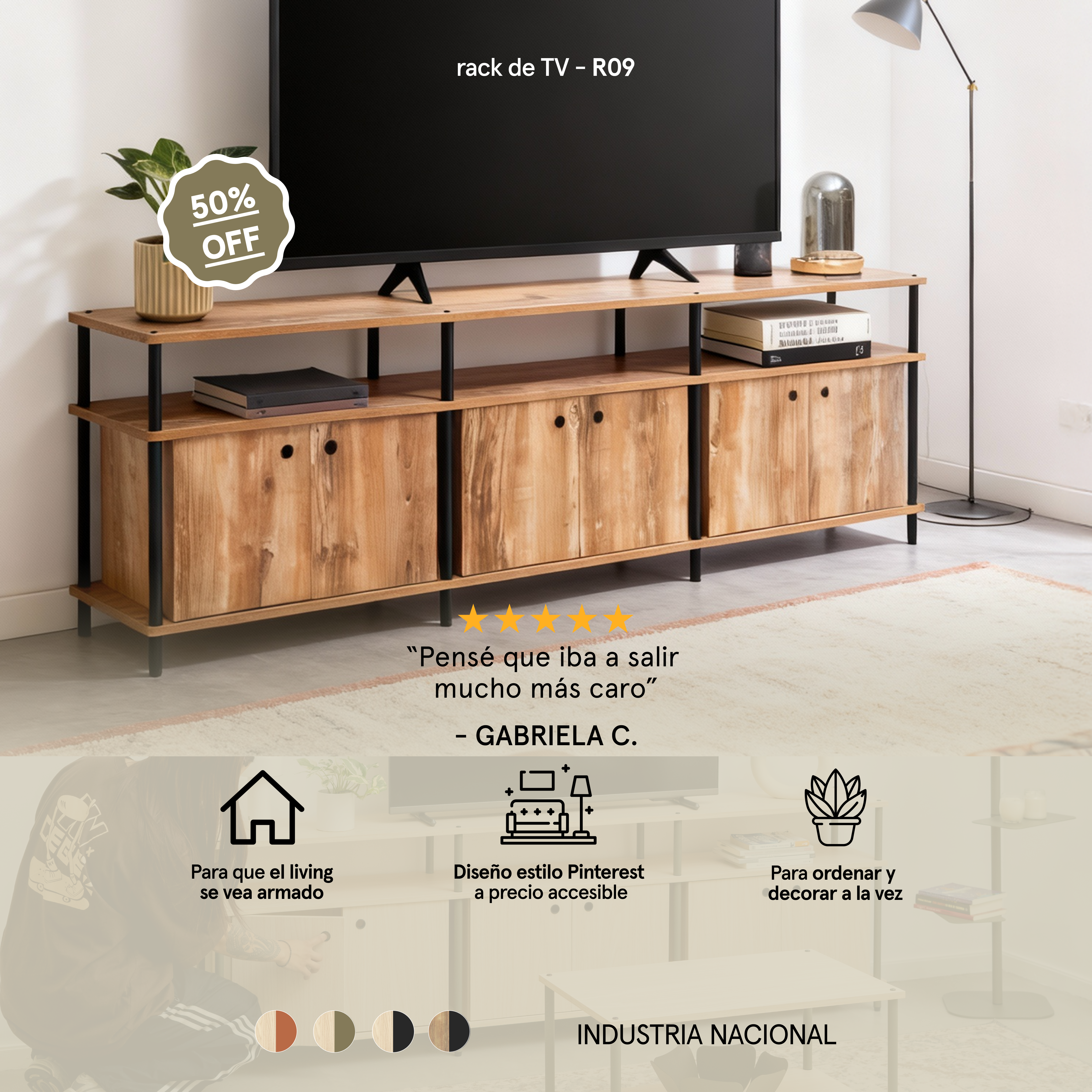 Rack TV &middot; R09 ambientada