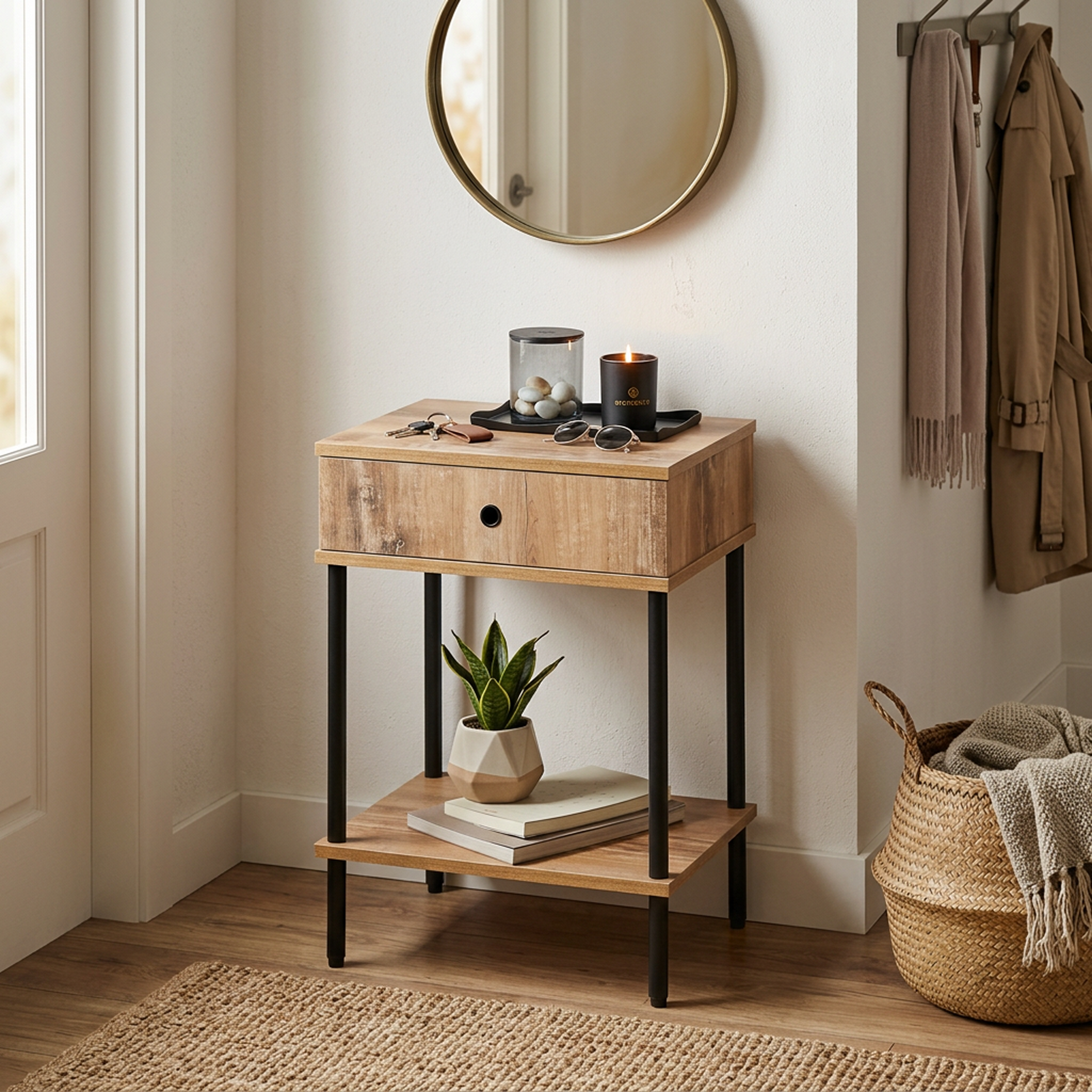 Mesita de Luz C05 en uso