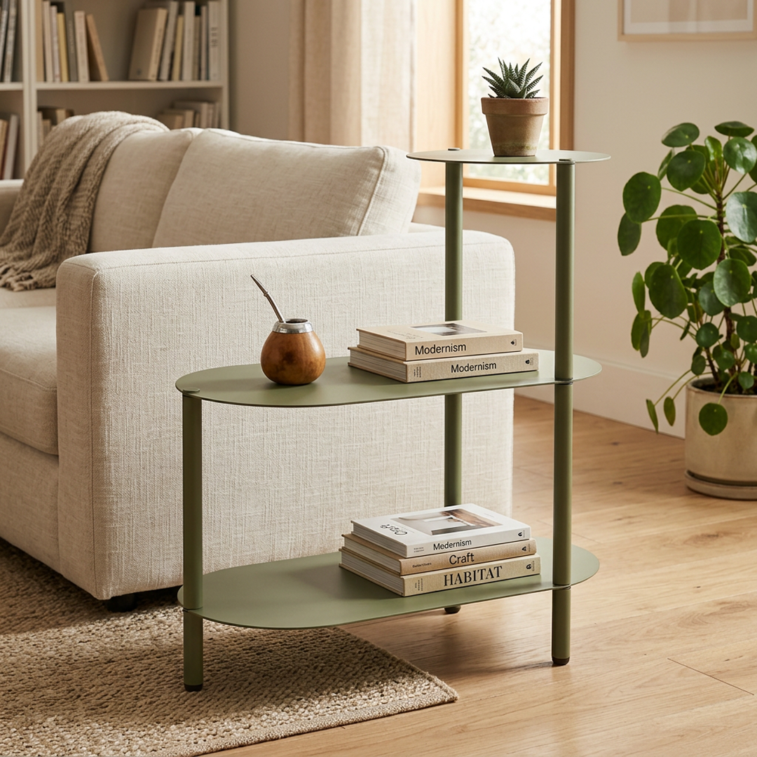 Mesa Auxiliar &middot; CH33 ambientada