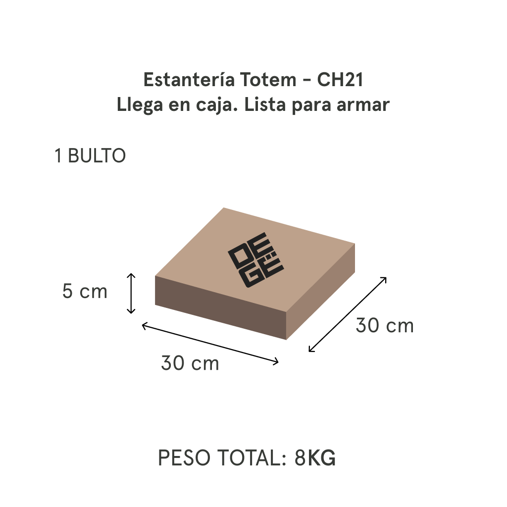 Packaging Estanter&iacute;a T&oacute;tem CH21