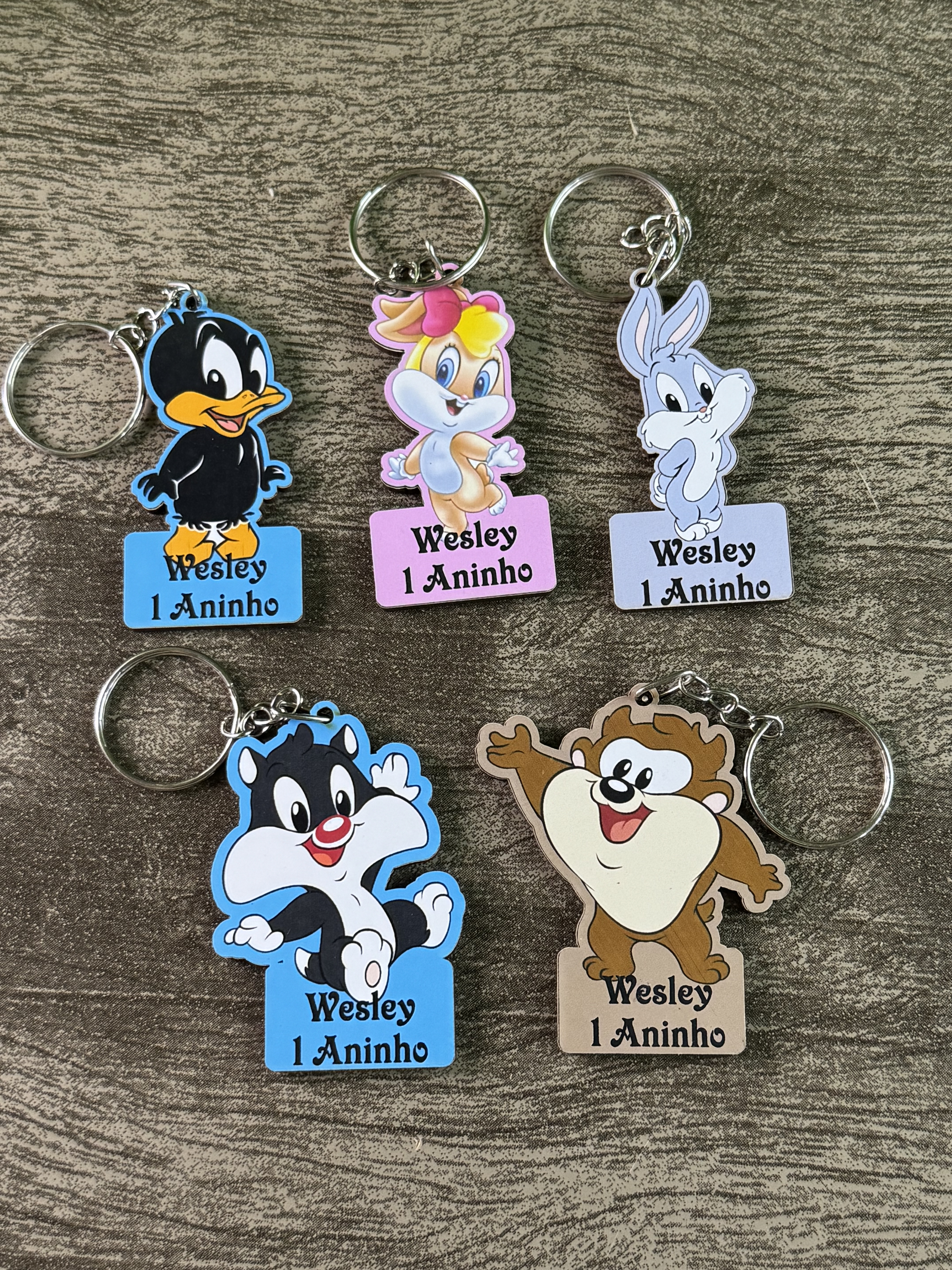 Chaveiro mdf Looney Tunes
