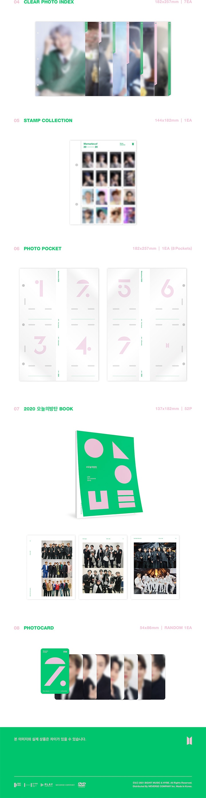 BTS Memories 2020 Oficial - Produto Importado e Lacrado