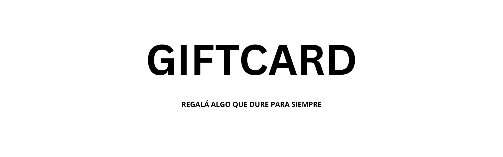 Banner de la categoría Gift Card