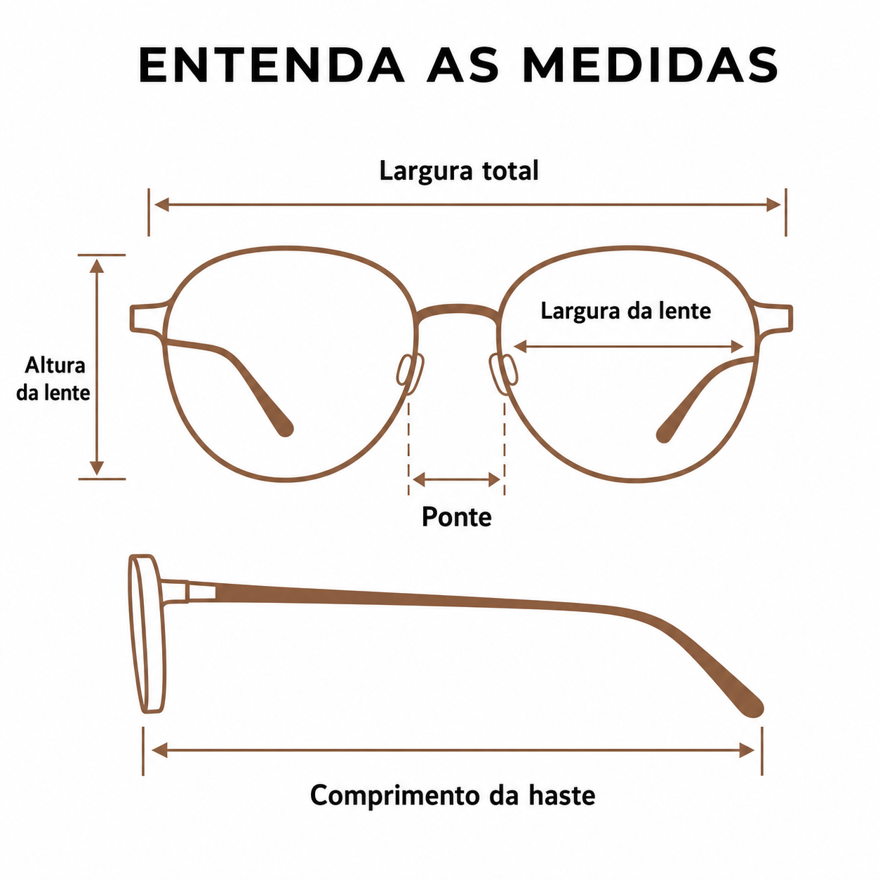 Guia para entender as medidas da armação BARCH