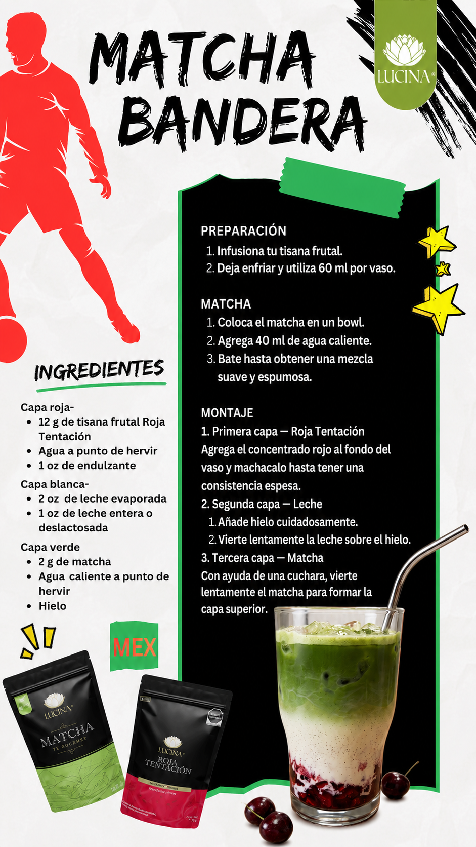 Receta de Té matcha con Lucina