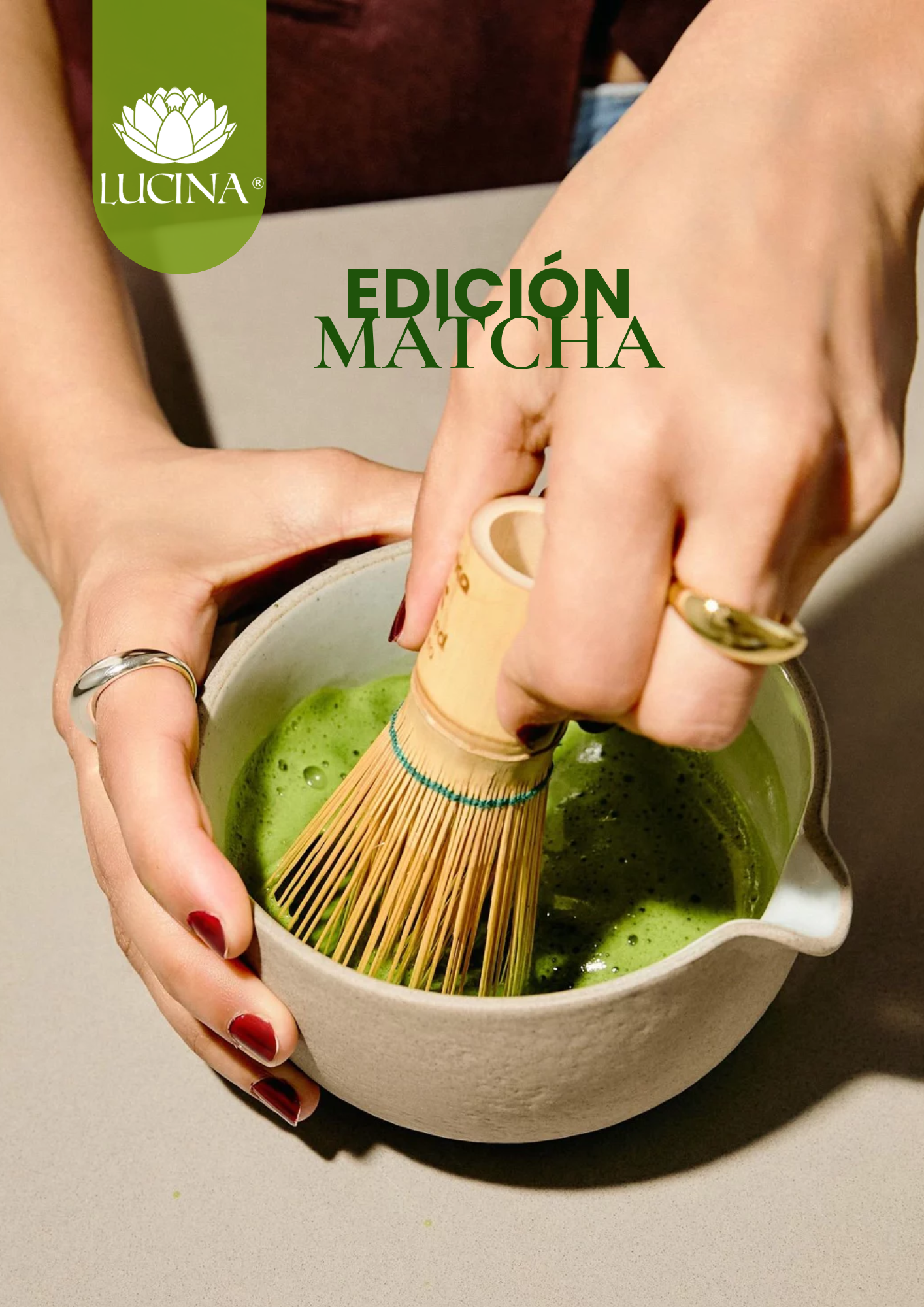 Recetario Lucina 2026 edición matcha