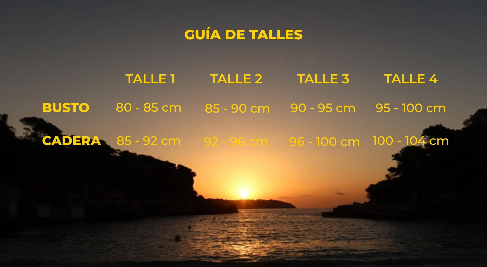 Guía de talles Amore di mare