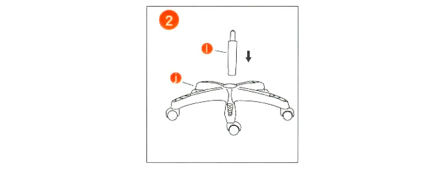 Paso 2 pistón de gas