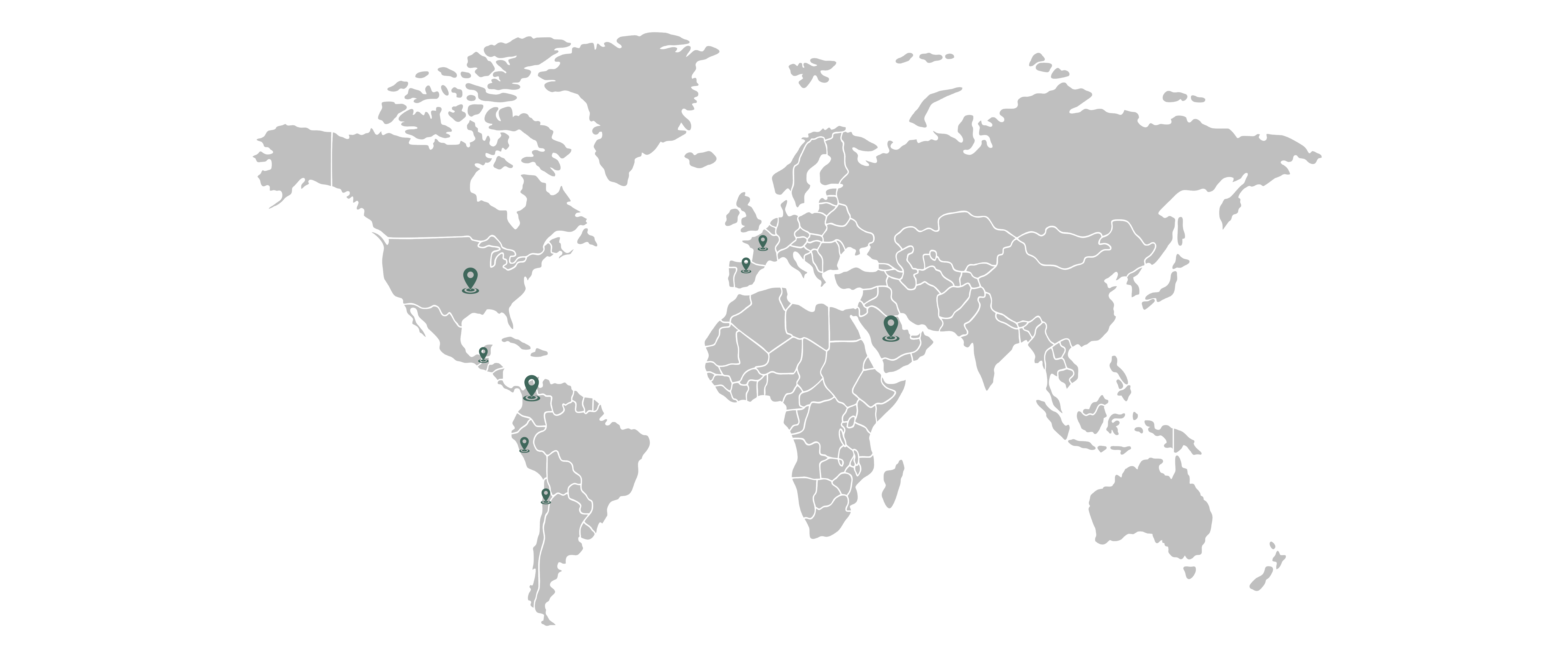 Lugares del mundo don hemos llegado