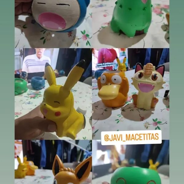 Pieza de yeso pintada por una clienta