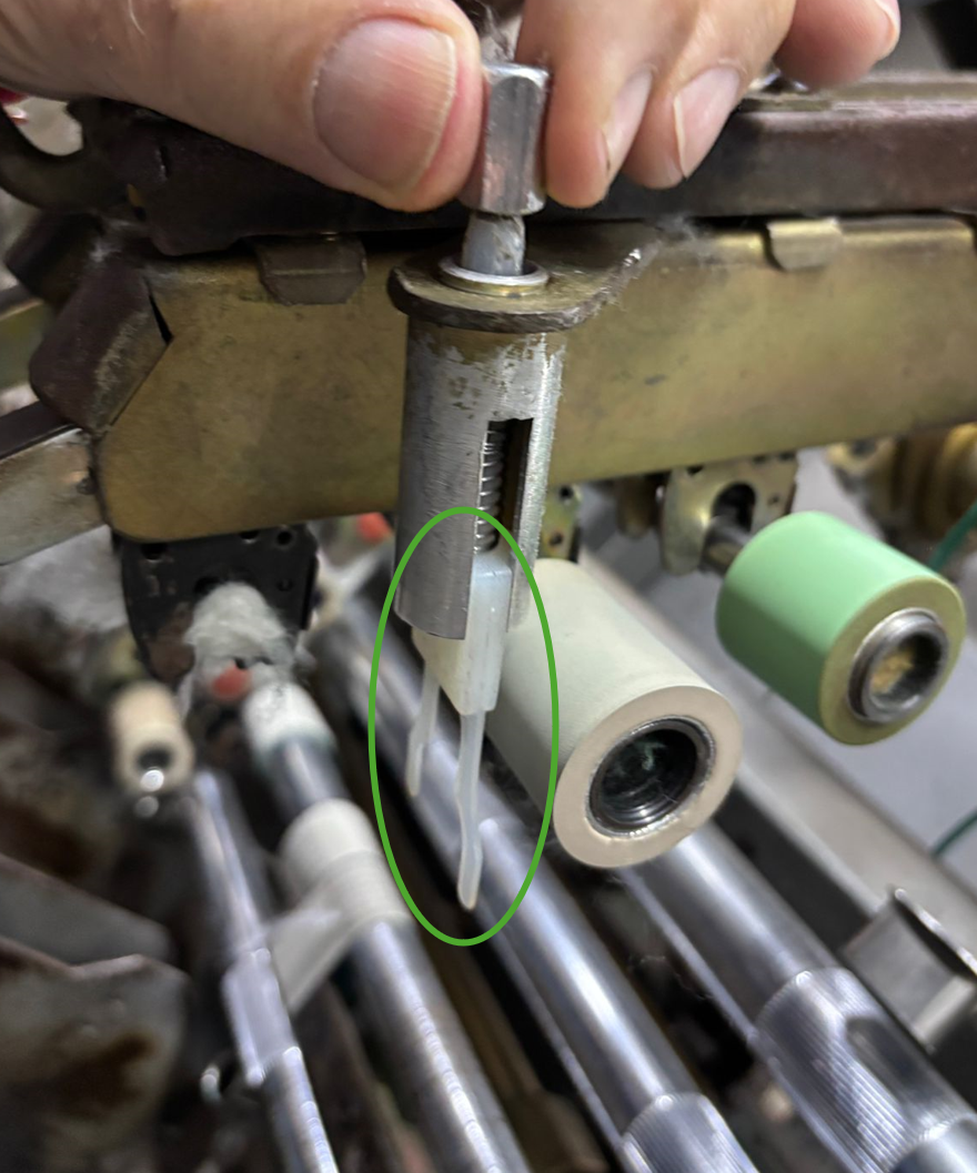 Diseño 3D de repuesto para maquinaria textil - distancial