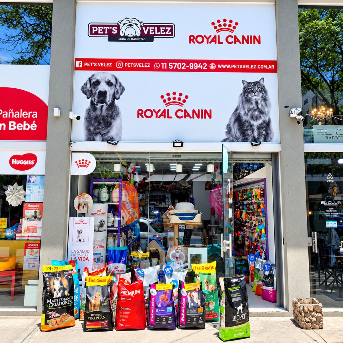 Fachada del local Pet's Velez Bernal