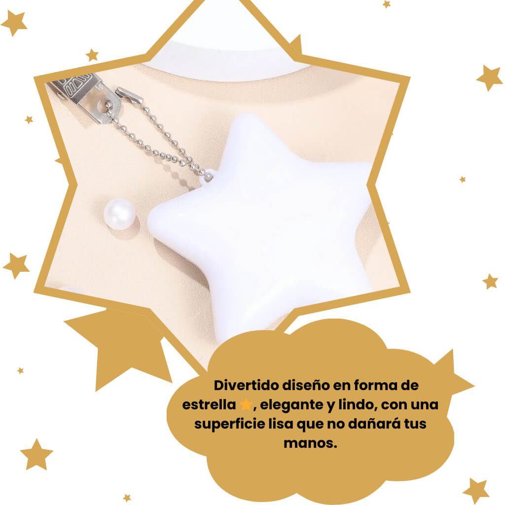 Diseño elegante luz estrella para accesorios de moda