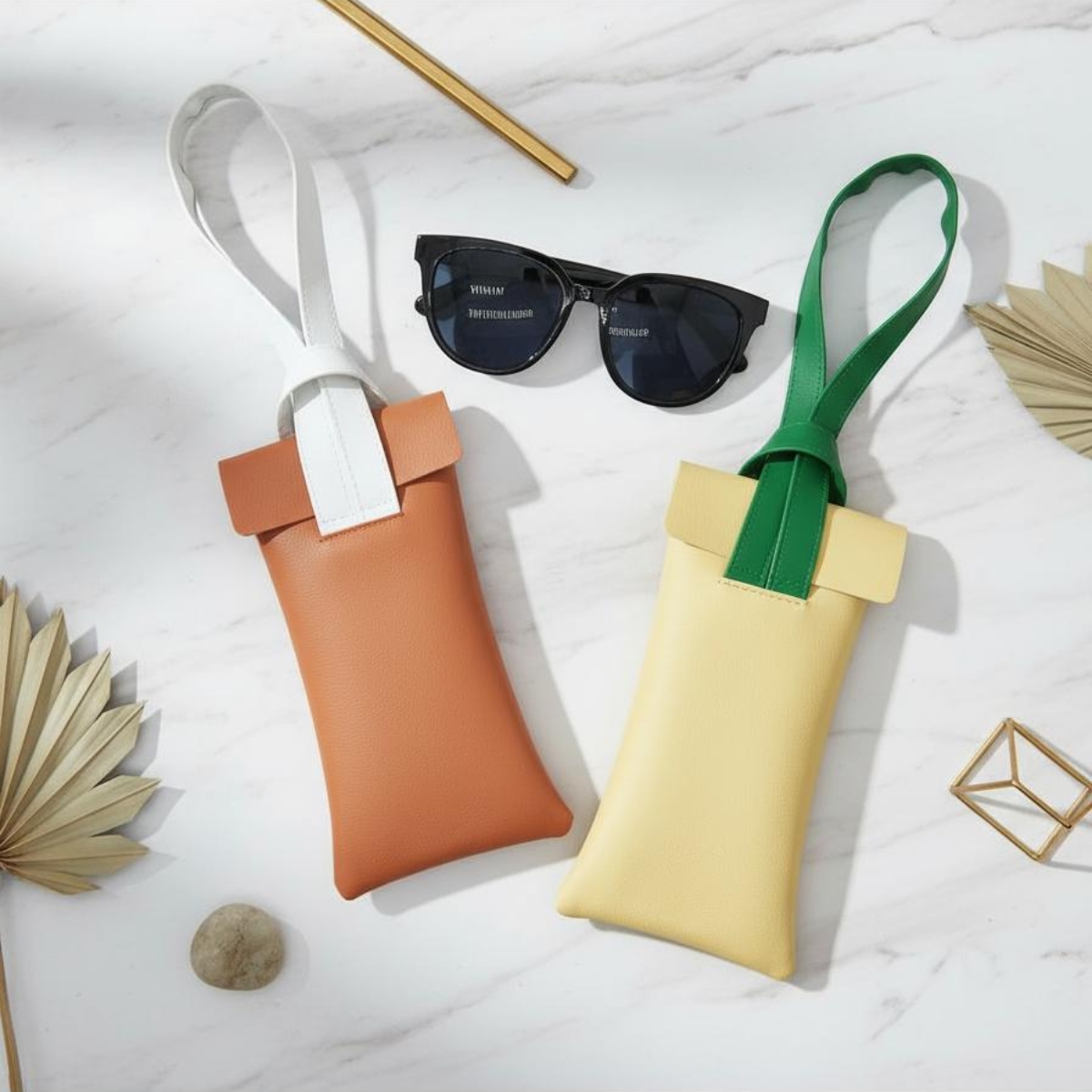 Porta lentes de moda textura suave