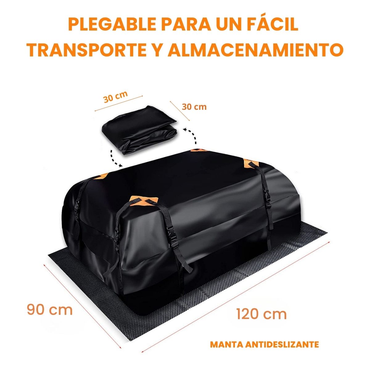 Portaequipaje plegable bolsa guardado compacto