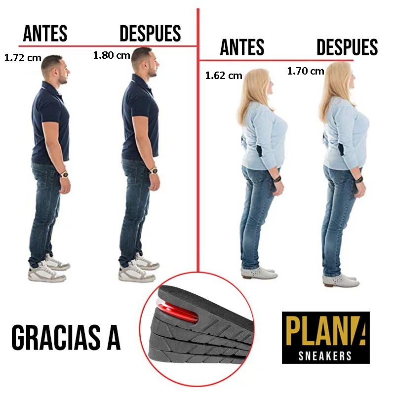 plantilla para aumentar centimetros