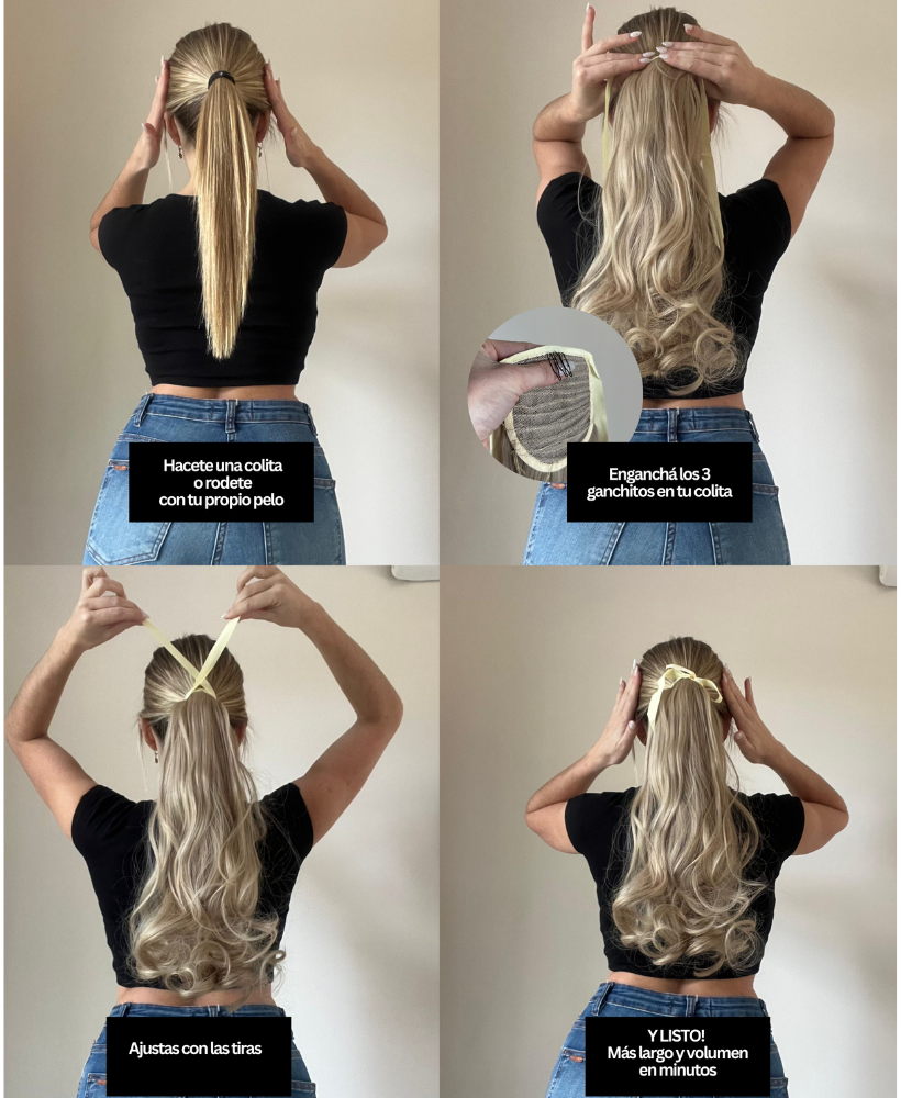 Cola de Cabello Bari | Largo y volumen al instante
