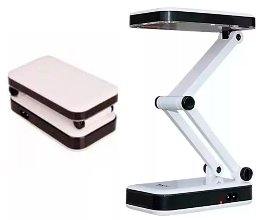 Luminária Super 8 Led's Dobrável Bateria Recarregável - Rs Eletronicos