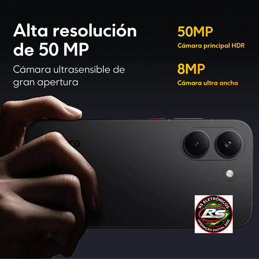 Smartphone Xiaomi POCO X8 Pro 5G 8GB RAM 256GB Vers&atilde;o Global Original com NF-e - RS Eletr&ocirc;nicos Brasil