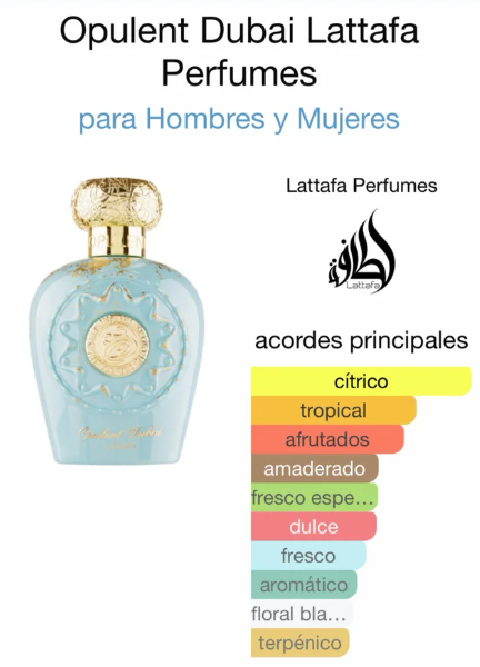 Perfume Lattafa Opulent Dubai EDP 100ml Original Unisex
