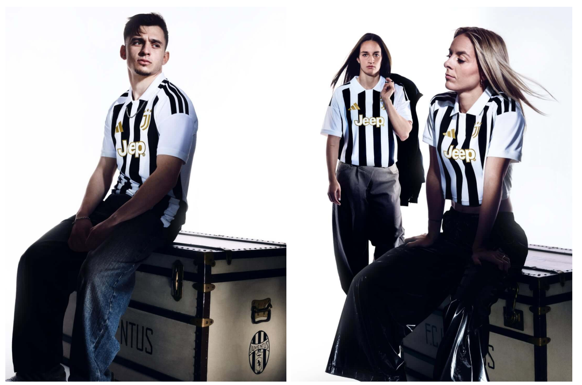 Detalhes da Camisa Juventus Home 26/27 Adidas com Gola Polo