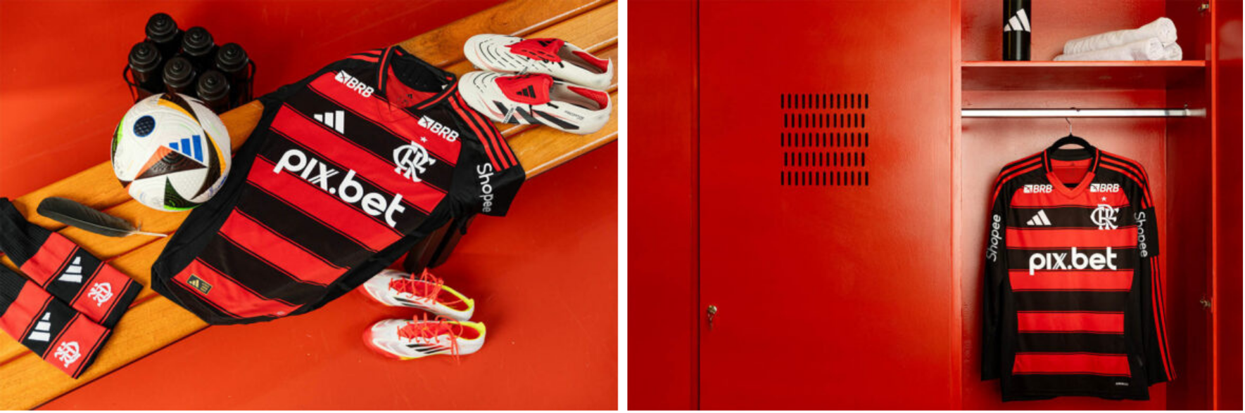 Detalhes da Camisa Flamengo Adidas Home 25/26