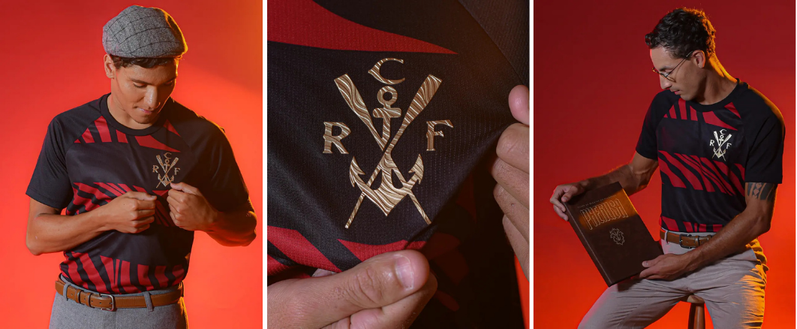 Detalhes Camisa Flamengo Pherusa edi&ccedil;&atilde;o 130 anos