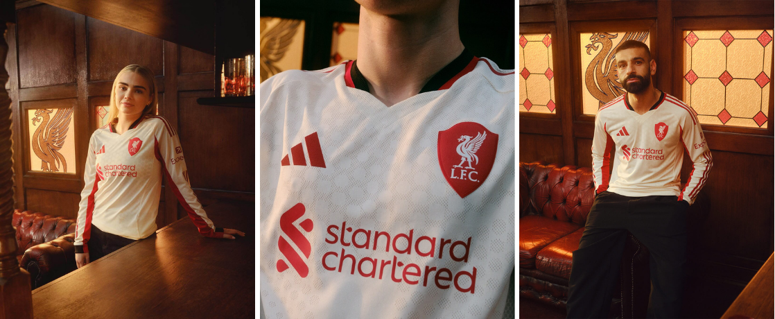 Camisa Liverpool Away 2025/26 Feminina - frontal off-white
