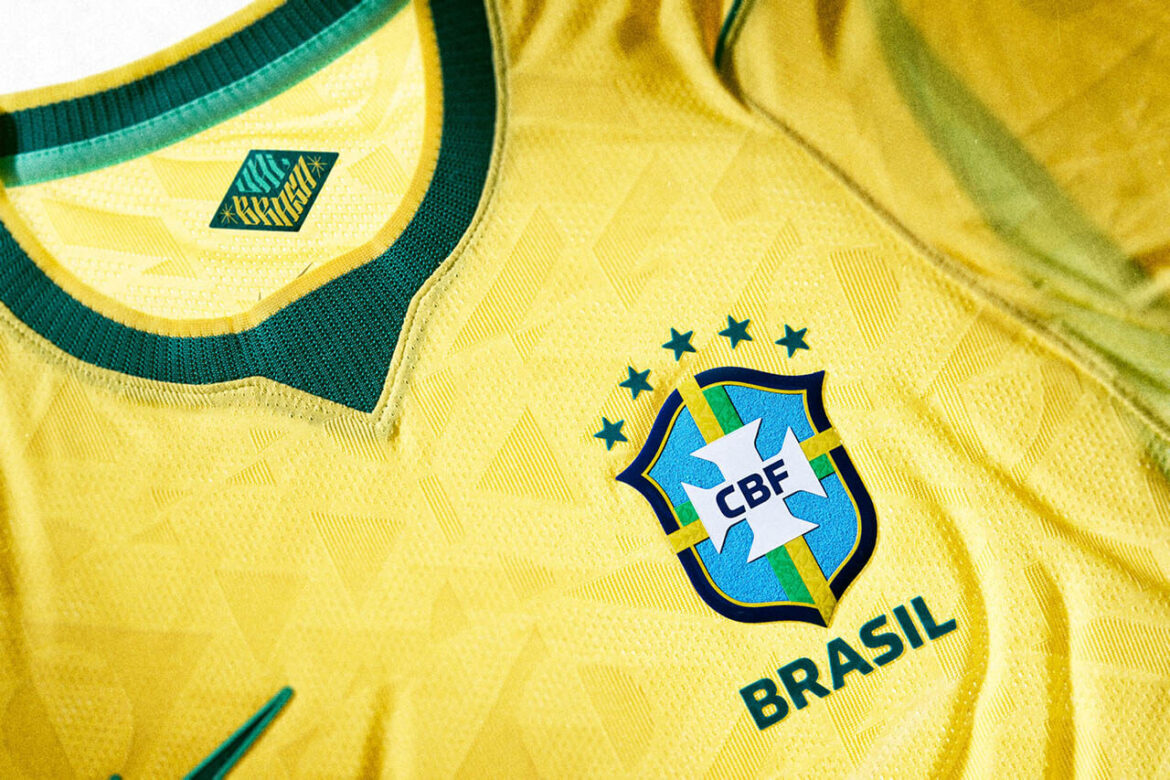 Detalhes camisa feminina Brasil 2026