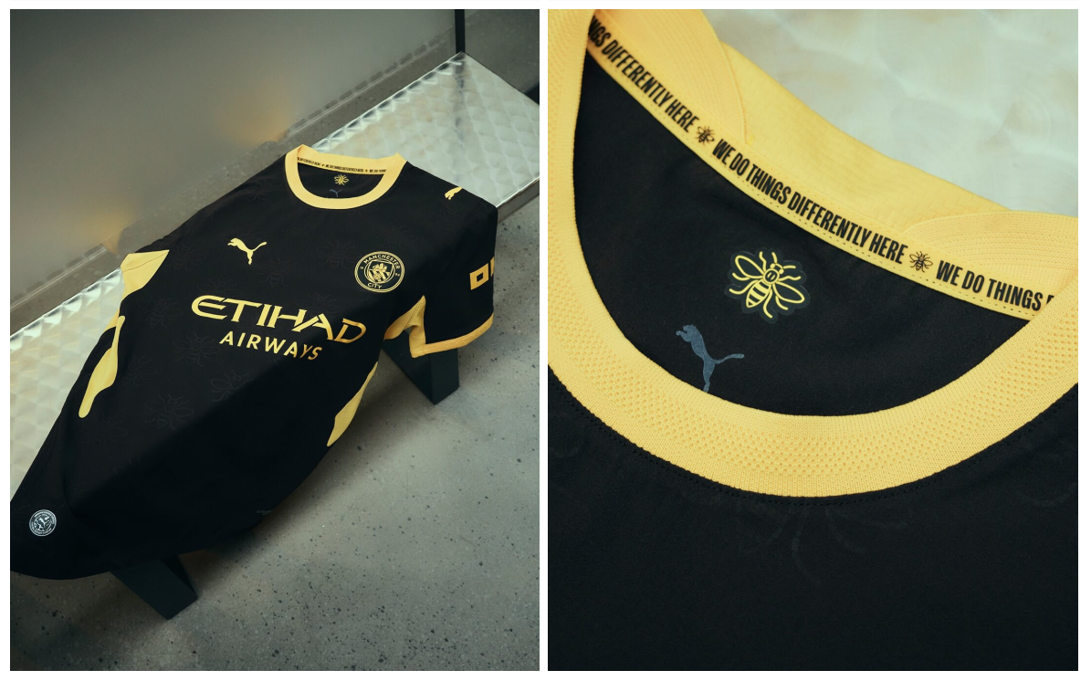 Detalhes Camisa Manchester City Away 2026 Puma Preta