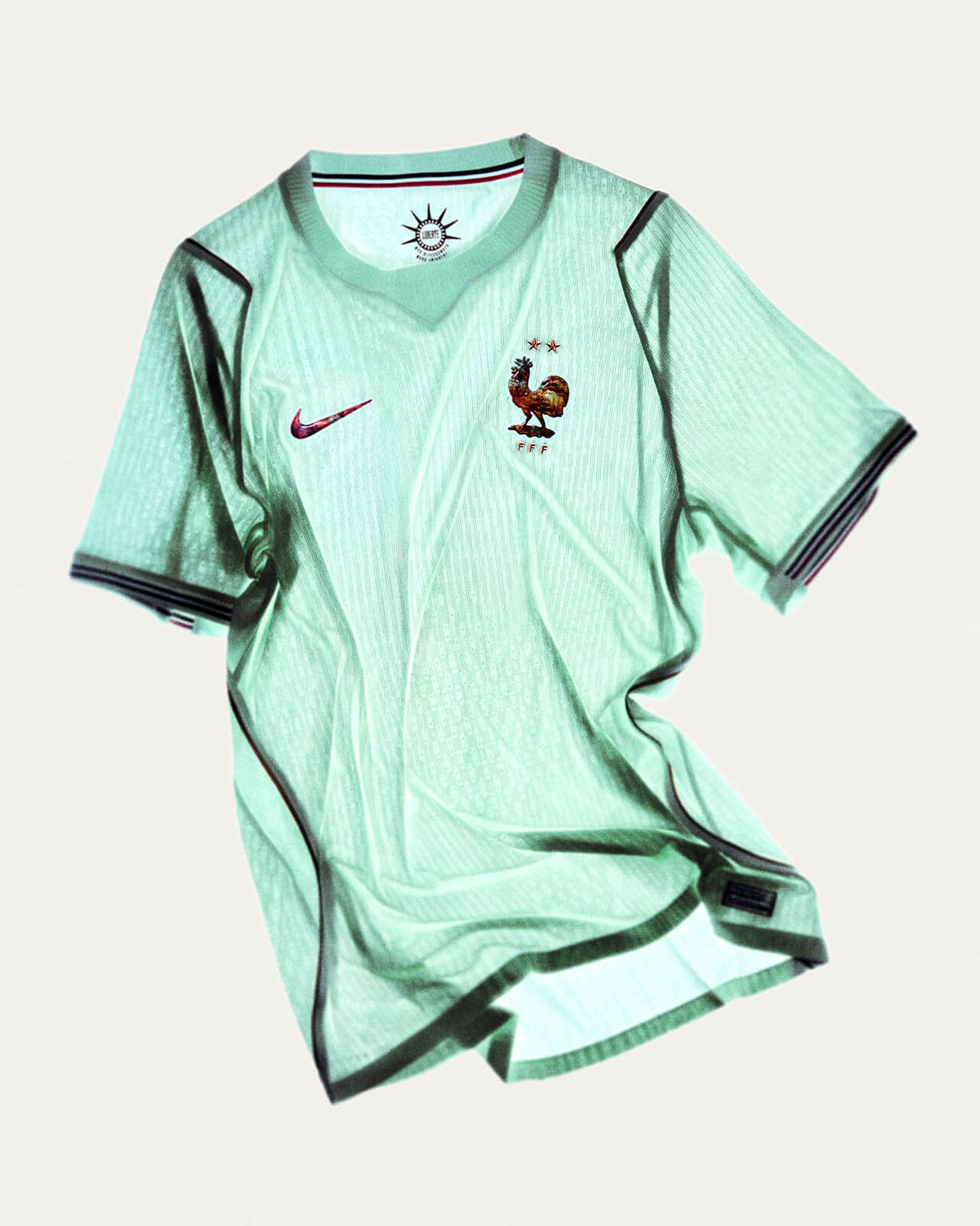 Camisa Fran&ccedil;a Away 2026 verde menta Nike torcedor