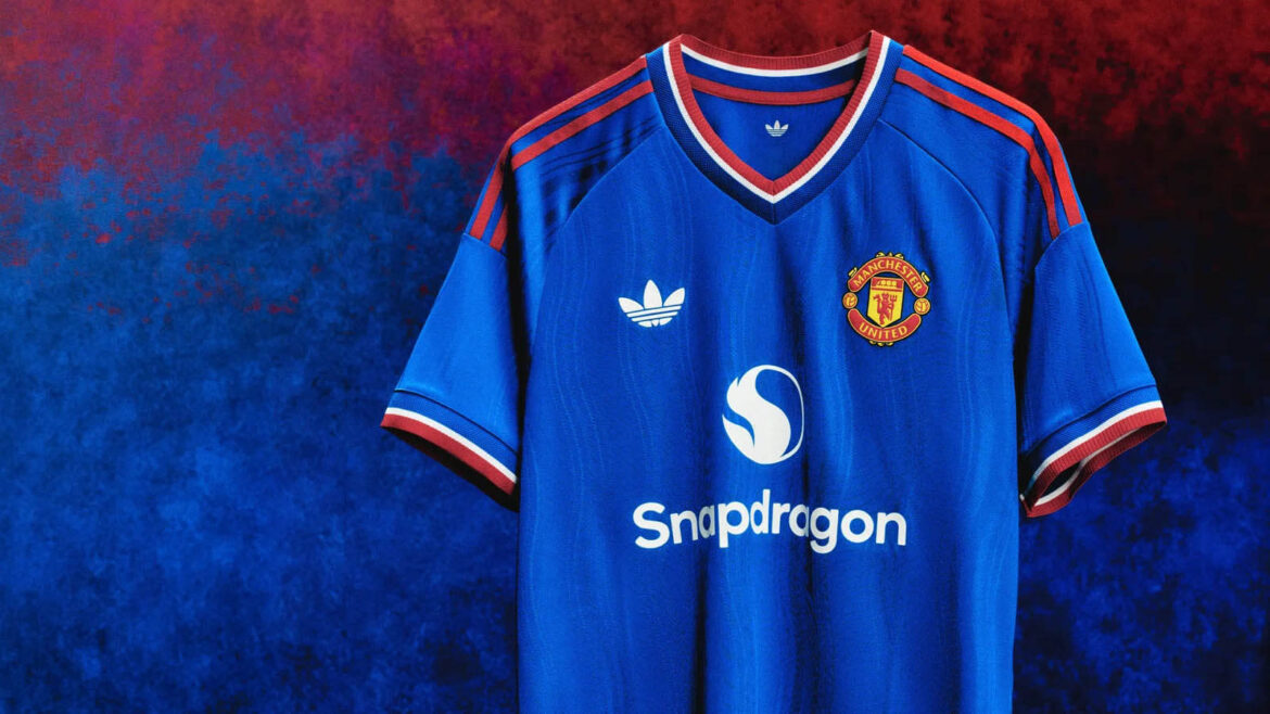 Camisa Manchester United Away II 26/27 Torcedor Adidas Masculina Azul